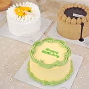 Green Tea Red Bean Cake